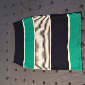 Jules & Leopold striped pencil skirt